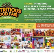 Invitation to the 8th edition of the Nutritious Food Alliance starting tomorrow 18th to 19th November 2022 at Ahiajoku Convention Center Owerri, Imo State.